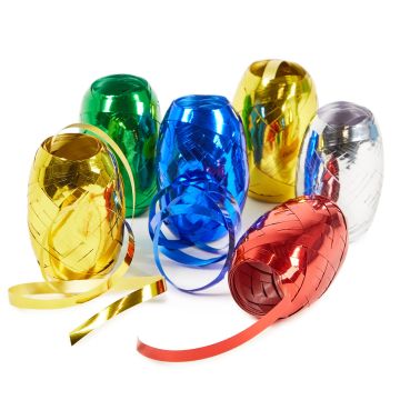 Metallic Curling Ribbon Eggs - Pack of 6