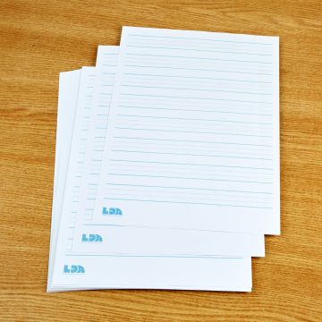Raised Line Paper - Pack of 50