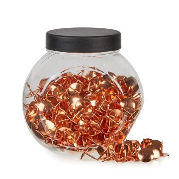 Classmates Rose Gold Drawing Pins - Pack of 400