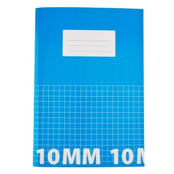 Classmates A4 Tough Cover Exercise Books 80 Page 10mm Squared - Light Blue - Pack of 50