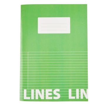 Classmates A4 Tough Cover Exercise Books 80 Page 8mm Ruled With Margin - Green - Pack of 50