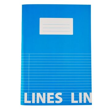 Classmates A4 Tough Cover Exercise Books 80 Page 8mm Ruled With Margin - Light Blue - Pack of 50