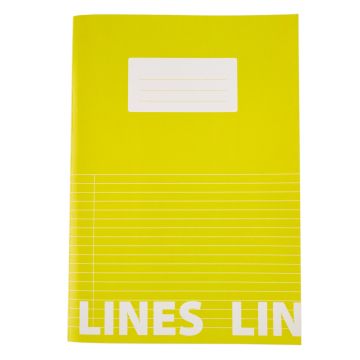 Classmates A4 Tough Cover Exercise Books 80 Page 8mm Ruled With Margin - Yellow - Pack of 50