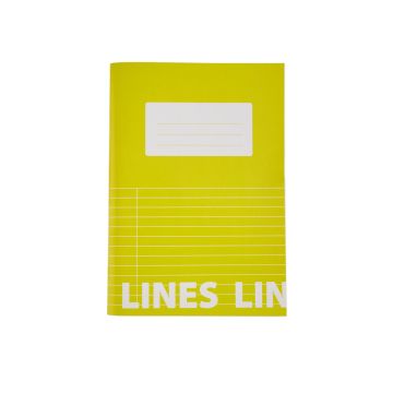 Classmates A5 Tough Cover Exercise Books 80 Page 8mm Ruled With Margin Yellow - Pack of 50