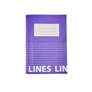 Classmates A5 Tough Cover Exercise Books 80 Page 8mm Ruled With Margin Purple - Pack of 50
