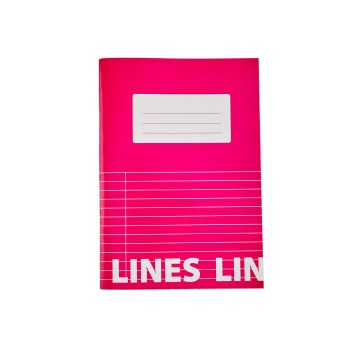 Classmates A5 Tough Cover Exercise Books 80 Page 8mm Ruled With Margin Pink - Pack of 50