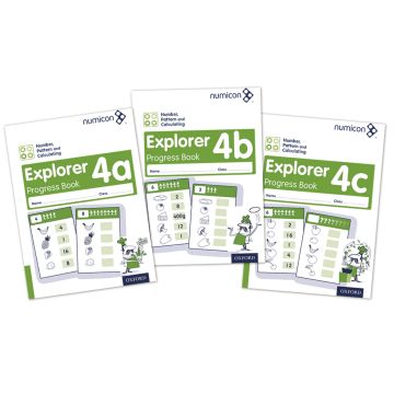 Numicon Number 4 Explorer Progress Book ABC