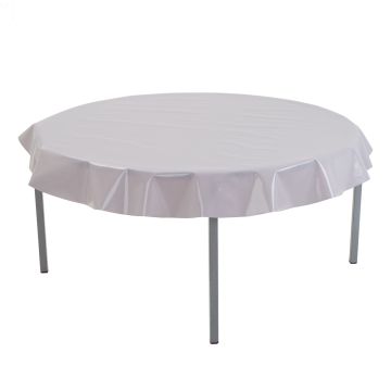 Wipe Clean Circular Table Cover - Grey