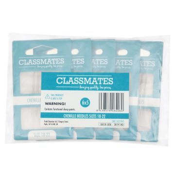 Chenille Needles - Sizes 18 - 22 - Pack of 5