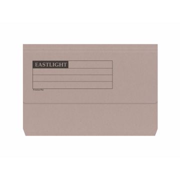 Eastlight Document Wallets Foolscap Half Flap - Buff - Packof 50