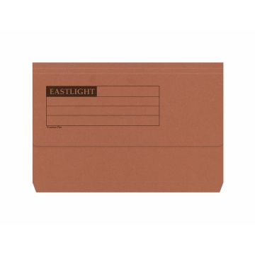 Eastlight Document Wallets Foolscap Half Flap - Orange - Pack of 50