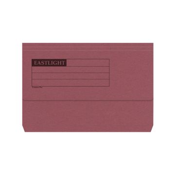Eastlight Document Wallets Foolscap Half Flap - Red - Pack of 50