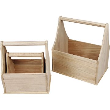 Wooden Bottle Holders - Pack of 3