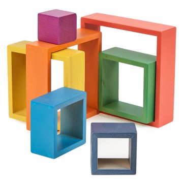 TickiT Rainbow Architect Squares - Pack of 7