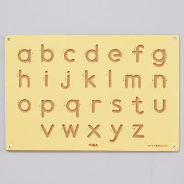 Wooden Formation Board - Lowercase Letters