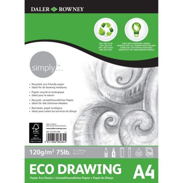 Daler-Rowney Simply Eco Drawing Pad - A4