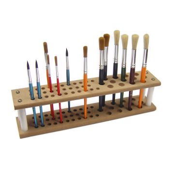 Wooden Paint Brush Holder