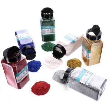 Classmates 500g Glitter Tubs - Assorted - Pack of 6