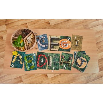 Natural Alphabet Cards Uppercase
