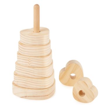 Wooden Heart Stacker 