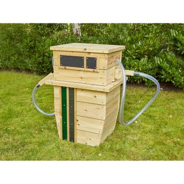 Wooden Petrol Pump and Charging Station