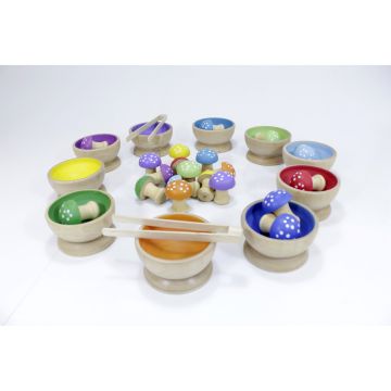 Toadstool Wooden Sorting Set