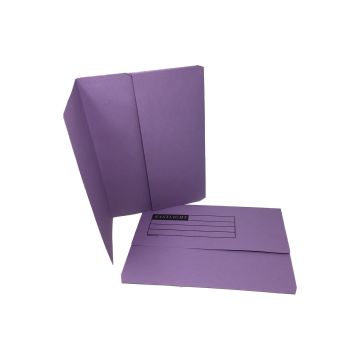 Eastlight Document Wallets Foolscap Half Flap - Purple - Pack of 50