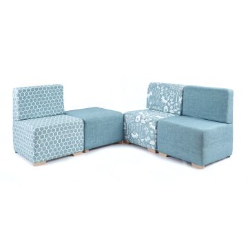 Woodland Modular Corner Sofa Set - Duck Egg