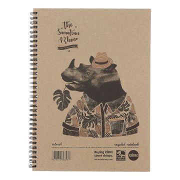 Rhino Recycled Hardback Notebooks - A4 - Pack of 5