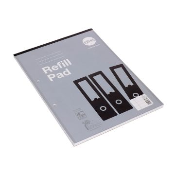 Rhino A4 Refill Pads 80 Pages 8mm Ruled Grey - Pack of 10
