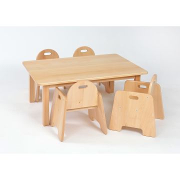 Galt Rectangular Table With 4 Chairs - 15-24 Months