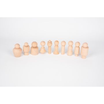 Natural Wooden Community Figures