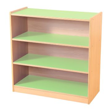 3 Shelf Bookcase - Green & Maple