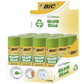 BIC 36g ECOlutions Glue Stick - Pack of 12