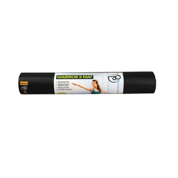 Fitness Mad Warrior Yoga II Mat - 4mm - Black