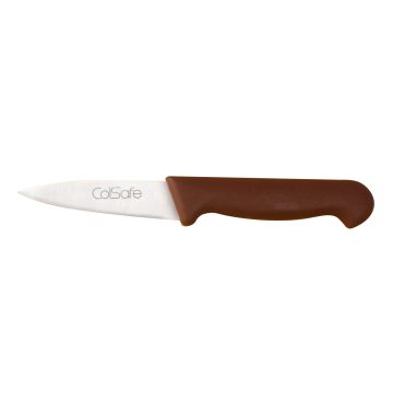Brown Handled Vegetable Knife