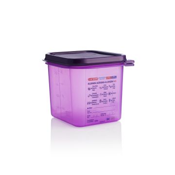 Allergen 1/6 Gastronorm Container With Lid 2.6L