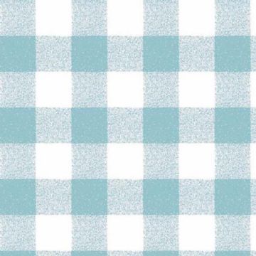 Gingham Table Cloth - Circular - Duck Egg
