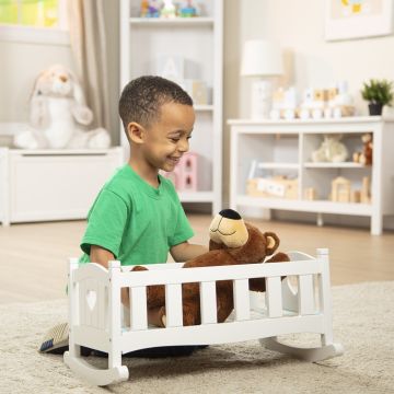 White Wooden Play Cradle