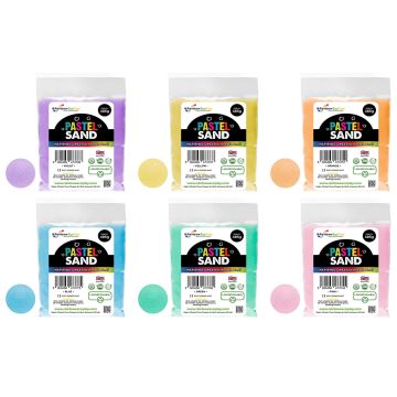 Eco-Friendly Pastel Sand - 485g Refills - Pack of 6