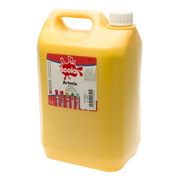 Scola Artmix Ready Mixed Paint - 5 Litre - Brilliant Yellow