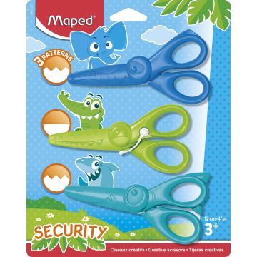 Maped Kidicraft Scissors - Pack of 3