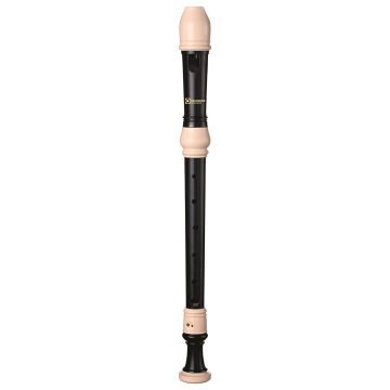 Recorder Workshop Treble Recorder - Black With White Trim