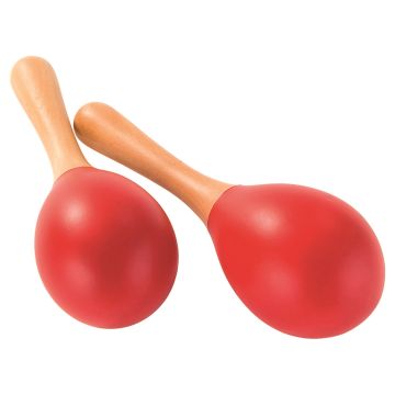 Percussion Plus Wooden Maracitos - Red
