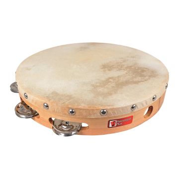 Percussion Plus Wood Shell Tambourine - 10"