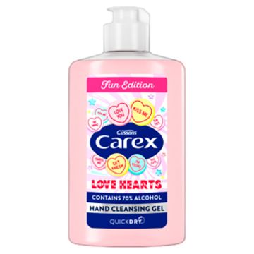 Carex Love Hearts Hand Gel - 300ml - Pack of 6