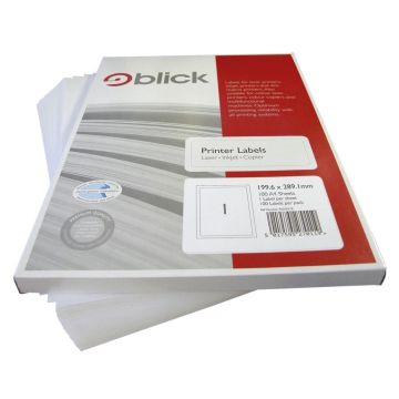 Multi Labels A4 199.6 x 289.1mm - Pack of 100 Sheets