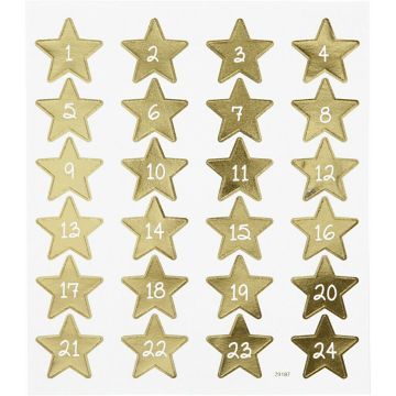 Advent Number Stickers