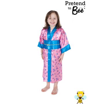 Multicultural Costumes - Printed Satin Kimono and Obi Belt - 3-5 Years