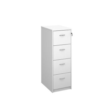 Classmates 4 Drawer Wooden Filing Cabinet - White